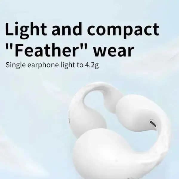 Wireless Ear Clip Bluetooth 5.3 Headphones – IPX5 Sport Earbuds