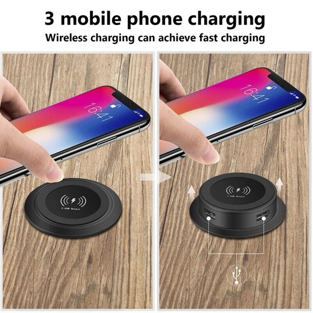 Desktop Wireless Charger 30W – Built-in Fast Charge Pad