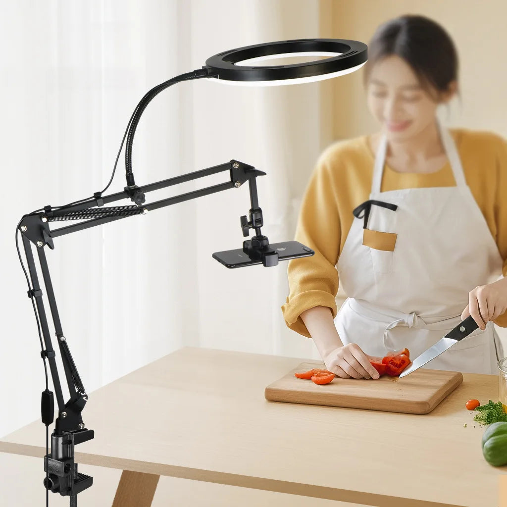 Professional mobile phone overhead video recording kit.