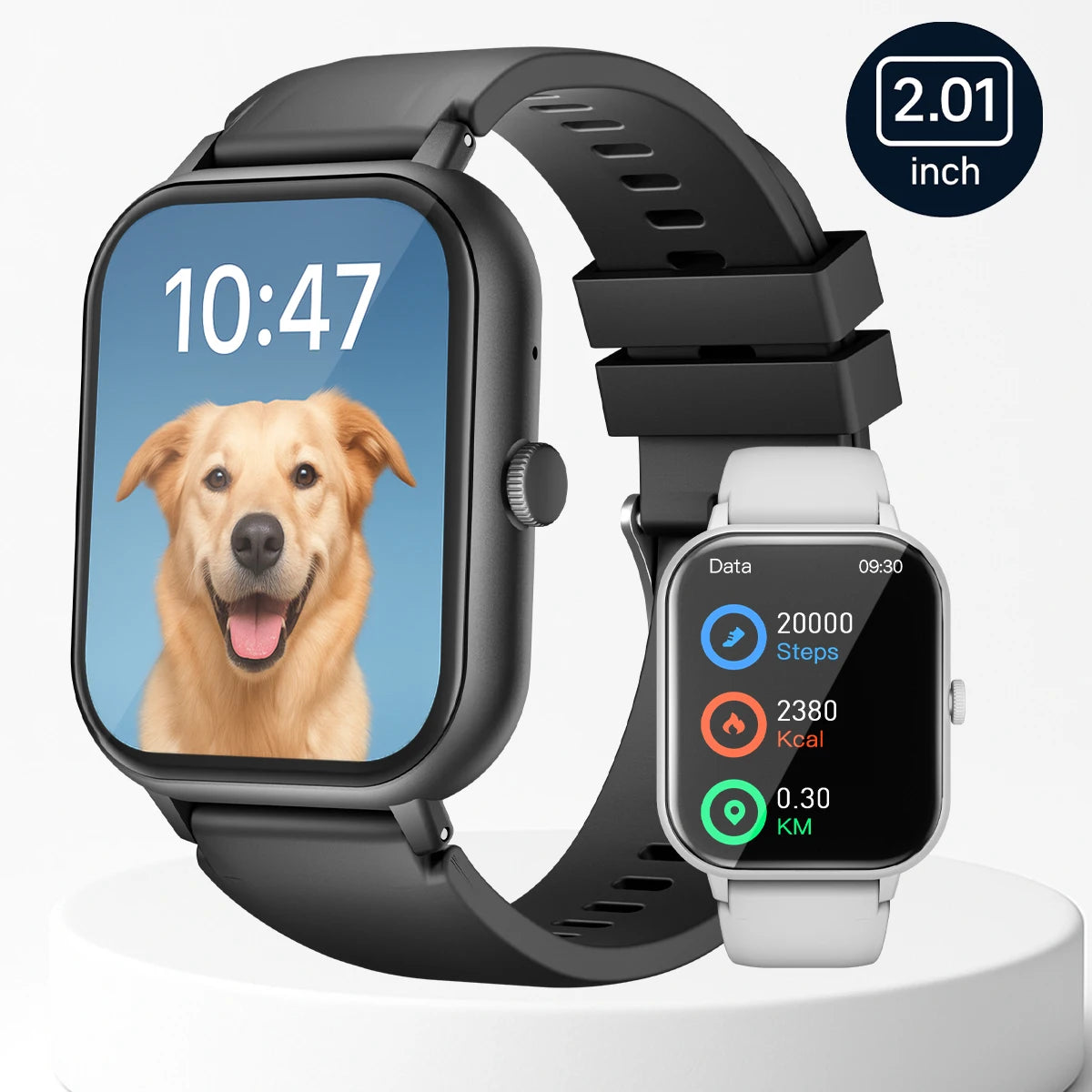 Fitness Smart Watch – Heart Rate, Call, Pedometer